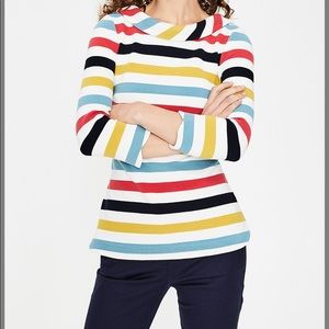 Boden Stripe Sarah Ottoman Top